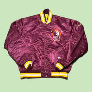 Chaqueta Bomber Roja Satinada para Hombre, Diseño Acolchado Estilo Vintage de los 90, Marca Hartwell, Hecha en EE. UU., 2025 - Product Image 3