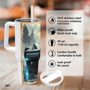 Vaso Térmico Personalizado de 40oz, de Acero Inoxidable, con Asa, para Agencias de Turismo y Viajes - Product Image 5