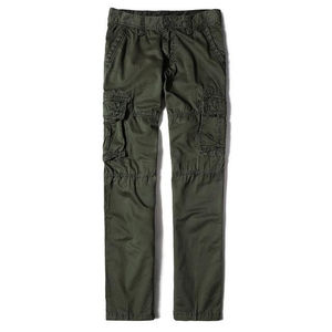 Pantalones cargo de algodón con múltiples bolsillos para hombre, pantalones de pierna recta, holgados, casuales, para exteriores, pantalones de trabajo para senderismo y tácticos. - Product Image 3