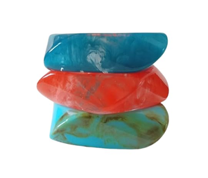 Various Colors <b>Resin</b> bangles for women Bracelets for Wedding Gifts or Parties - Product Image 3