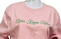 Custom Alpha Kapa Alpha Winter Solid Sweatshirt with Embroidery for Women in Pink and Green Logo 400 Grams - Product Image 1