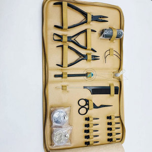 Professional Hair <b>Extension</b> Kit Complete Set for Clip In Tape In and Micro <b>Bead</b> <b>Extensions</b> Salon Styling Tools Hair <b>Extension</b> - Product Image 2
