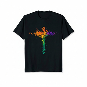 เสื้อยืดคอกลมแขนสั้นทรงปกติผ้าฝ้าย 100% พิมพ์ลายแบบเรียบง่าย เป็นมิตรกับสิ่งแวดล้อม สไตล์ลำลองสำหรับผู้ชาย น้ำหนัก 240 กรัม แบรนด์สั่งทำพิเศษ - Product Image 1