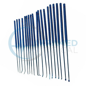 Juego de Microdisectores Rhoton de Alta Calidad de 19 Piezas (Recubrimiento de Plasma Azul) con Casete de Esterilización Instrumentos con Certificación CE - Product Image 5