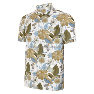 Vêtements de golf pour hommes en gros, grandes tailles, pour chemises, sublimation, logo personnalisé imprimé, manches courtes, tricoté, respirant, séchage rapide - Product Image 1