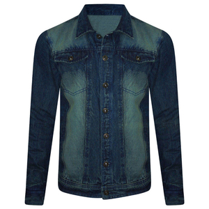 2024 Best Quality Washed Effects Winter Jean <b>Jacket</b> <b>Long</b> Sleeves Button Closure Denim <b>Jacket</b> for <b>Men</b> - Product Image 5