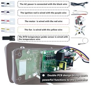 Bq तापमान नियंत्रक डिजिटल पेलेट स्टोव पिड नियंत्रक ट्रेजर पिटबॉस बारबेक्यू मशीन - Product Image 5