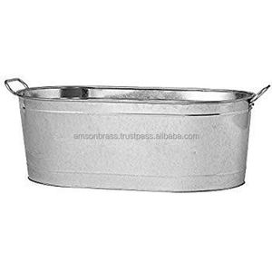 Galvanized Metal Iron <b>Ice</b> <b>Bucket</b> <b>Beverage</b> <b>Tub</b> Bar Product Metal Wine <b>Bucket</b> - Product Image 5