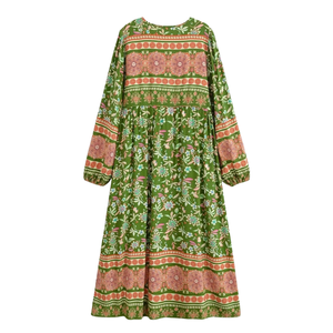 Vestido midi informal floral para mujer, vestido ligero de verano - Product Image 2