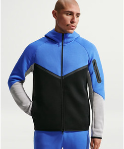 Men's Color Blocking Hooded <b>Tracksuit</b> Full Sleeve Zipper Sporty Design Breathable Polyester Cotton Autumn Wear Regular Fit - Product Image 4