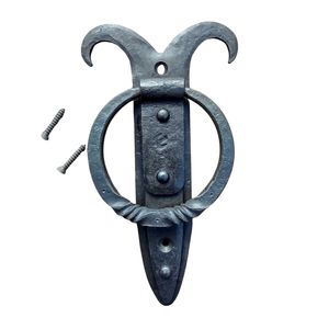 Timbre de puerta de hierro forjado a mano con acabado en polvo para decoración, regalos, puertas de jardín y puertas de dormitorio - Product Image 2