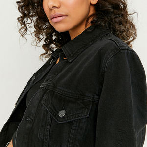 Wholesale Autumn Winter Long Sleeve Ladies Denim Jacket 2026 New Arrival Breathable Cotton Lined Casual Style - Product Image 2