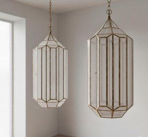 Handmade Moroccan Oriental Eco-friendly Modern Pendant Light Fixture Iron Multi Color Embossed Glass Hanging <b>Lantern</b> Christmas - Product Image 4