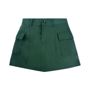 Pantalones cortos de hombre de marca TOP, estilo cargo, casuales, de verano, con cintura elástica, de lona de nailon, con bolsillos y diseño sólido, a buen precio. - Product Image 1