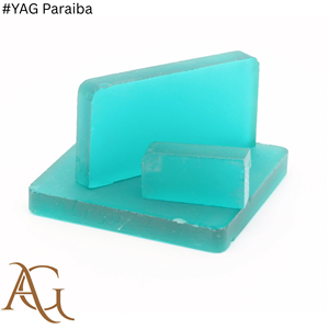 Piedra de YAG Paraíba azul, cultivada en laboratorio por AG Gems, con tratamiento térmico para cambio de color, creada en laboratorio. - Product Image 5
