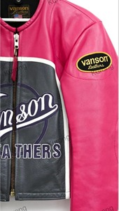 Vanson Performance Pink Leather Jacket Genuine Cowhide Windproof <b>Heated</b> Eco-Friendly Motorcycle Biker Racing <b>Coat</b> - Product Image 5