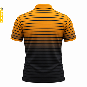 Polo de Golf a Rayas para Hombre, de Secado Rápido, Antibacteriano, Tejido de Spandex/Poliéster, Transpirable, Deportivo - Product Image 2