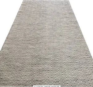 Hand gewebter Flat weave Chevron Design Teppich