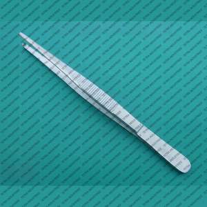 Pinces chirurgicales à tissus, 8 pouces, à 2 dents, à pointe dentée, en acier inoxydable allemand, certifiées CE - Product Image 3