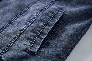 Wholesale <b>Fleece</b> <b>Lined</b> Buttoned Men's Sherpa Denim <b>Jackets</b> Custom Front Logo Breathable Winter <b>Jackets</b> For Streetwear Outerwear - Product Image 4
