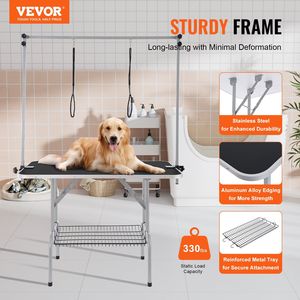 Soporte Plegable para Peluquería Canina, Tamaño Mediano/Pequeño, Estación de Peluquería para Perros de 46 cm con Dos Brazos y Abrazaderas, de Nuestra Línea de Productos - Product Image 2