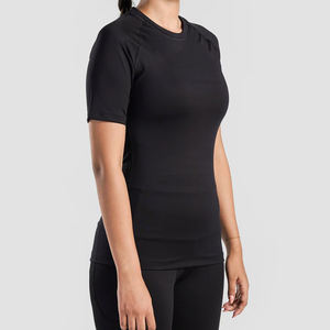 Camiseta Deportiva Personalizada al por Mayor ODM 2026 para Mujer, Talla Grande, Compresión, Fitness, con Parches, Logotipo de Encaje, Secado Rápido y Transpirable - Product Image 3