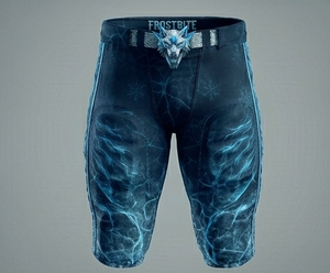 Tenue de football américain Frostbite pour homme – Logo personnalisé, impression par sublimation, évacuation de l'humidité, manches courtes, coupe athlétique, pour équipe hivernale - Product Image 4