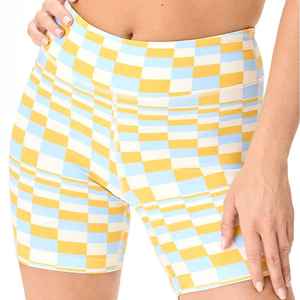 <b>Top</b> Quality High Waist Soft Fabric Lightweight Summer Fitness Wear Sublimation Printing Women's Casual <b>Shorts</b> - Product Image 1