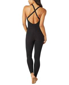 ชุดบอดี้สูทแขนกุดสีดำสำหรับผู้หญิง คุณภาพสูง สวมใส่สบาย เหมาะสำหรับออกกำลังกาย ยืดหยุ่นได้เต็มตัว - Product Image 2