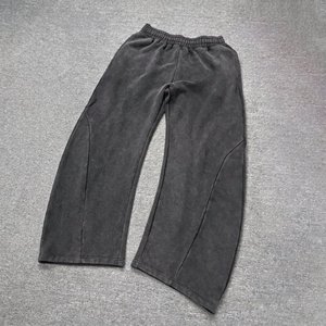 Pantalon de survêtement streetwear oversize pour homme, 500 g/m², taille élastique, jambe large, 100 % coton, logo personnalisé pour les marques streetwear américaines - Product Image 1