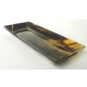 Bandeja de Servir Rectangular Tallada en Cuerno de Búfalo Natural de ILAHI, Pulida, Ecológica, Sostenible, de un Solo Nivel, Diseño Moderno, 6-10L - Product Image 3
