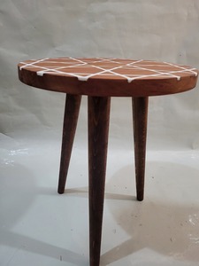 Mesa de Comedor Rectangular de Resina y Madera de Acacia Hecha a Mano de Lujo, para Hogar, Oficina, Sala de Estar, Resistente al Agua, Regalo de Jubilación, Diwali - Product Image 3