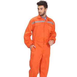 Combinaison de travail haute visibilité en coton respirant ignifuge, résistante à l'huile, pour mécaniciens, uniforme industriel pour hommes - Product Image 3