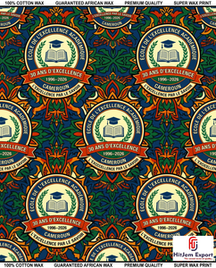 Custom African Wax Print Fabric Manufacturer School Anniversary Convention Uniform Celebration Textile Supplier OEM ODM - Product Image 5