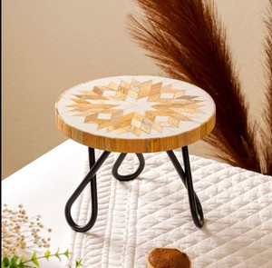 Terrazzo Cake <b>Stand</b> with Metal Legs – Modern Dessert Display <b>Stand</b> for <b>Cupcakes</b>, Pastries & Table Decor - Product Image 4