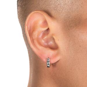 Boucles d'oreilles minimalistes modernes écologiques unisexes en acier inoxydable, bijoux pour hommes, style décontracté, disponibles à la vente - Product Image 5