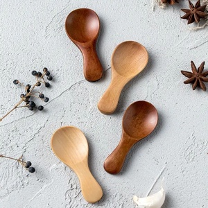 Mini cuchara de madera hecha a mano, cuchara para especias y sal de madera natural, cuchara rústica para servir condimentos de cocina, vajilla ecológica nueva - Product Image 6