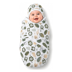 Newborn Baby <b>Swaddle</b> <b>Wrap</b> | Adjustable <b>Swaddle</b> Blanket | Soft Warm Baby Sleeping Sack 0-6 Months Baby Sleepwear Cozy Comfortable - Product Image 4