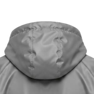 Veste coupe-vent pour homme en gros avec capuche réglable, motifs numérotés et sections latérales contrastées pour l'entraînement en équipe - Product Image 4