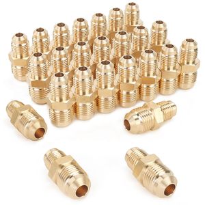 Adaptador de Latón de Alta Calidad para Gas, Conexión de Unión Media con Abocardado SAE de 45 Grados, 3/8" Abocardado x 3/8" Abocardado, Conexiones Macho Hexagonales para HVAC - Product Image 5