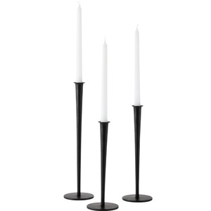 Wholesale Set of 3 French Rose Gold Metal Taper <b>Candlestick</b> Holders Modern Tall Candle Stand for Wedding Centerpieces - Product Image 1