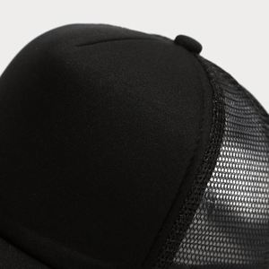 Gorra Trucker de 5 Paneles con Logotipo Personalizado, Bicolor, Ajustable, Deportiva, de Béisbol, con Frente de Espuma de Poliéster y Parte Trasera de Malla, Gorra Deportiva Lisa - Product Image 6