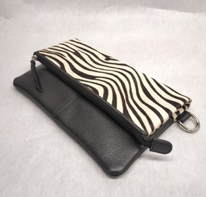 Sacs à main pliables en cuir véritable avec fourrure, sacs bandoulière, pochettes, multiples poches, faciles à transporter, mode, vente en gros - Product Image 2