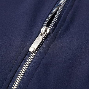 Blouson Bomber Unisexe Décontracté S-5XL avec Fermeture Éclair, Hiver, Style Aviateur, en Toile, Col Mandarin, Coupe-Vent, pour la Randonnée, Teint Uni - Product Image 5