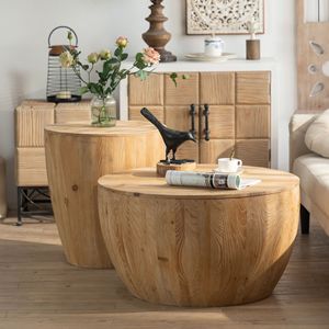 Tavolino da Caffè a Forma di Secchio in Stile Vintage da 80 cm per Ufficio, Sala da Pranzo e Soggiorno SKU W757P170149 - Product Image 4