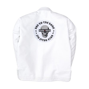 Nuevo Modelo Blanco, Recién Llegado, Kimono Brasileño Shoyorol BJJ para Artes Marciales, Uniforme 100% Algodón, Transpirable, Corte Holgado, Logotipo Personalizado - Product Image 3