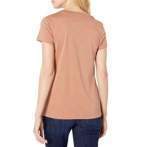 T-shirts à manches courtes pour femmes, qualité supérieure 2026, 100 % coton 240 g, impression de logo personnalisée pour l'hiver avec OEM - Product Image 3