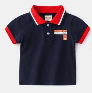 Vêtements d'été pour enfants, polos pour garçons, séchage rapide, anti-rétrécissement, anti-boulochage, décontractés, manches courtes, poche avant, tricotés - Product Image 4