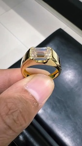Gorgeous Emerald Cut Diamond <b>Proposal</b> Modern <b>Ring</b> 1.01CT Lab Grown With 14K Solid Gold IGI Certified Wedding Promise Gift Her - Product Image 3