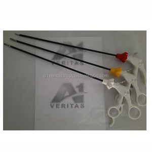 เครื่องมือผ่าตัดผ่านกล้องส่องทางนรีเวช A-1 VERITAS คุณภาพส่งออก ทำจากสแตนเลส  ประกอบด้วยเครื่องหนีบ เครื่องตัด และกรรไกร  นำกลับมาใช้ใหม่ได้ สำหรับห้องผ่าตัด  OEM - Product Image 3